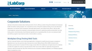 
                            2. Corporate Solutions | LabCorp