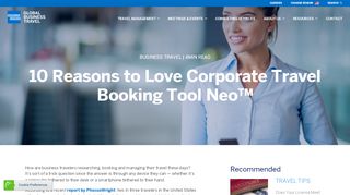 
                            2. Corporate Travel Booking Tool Neo | American Express ...