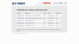 
                            8. Corporate User Downloads - F-PROT Antivirus …