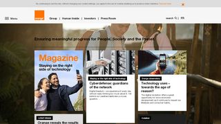 
                            6. Corporate Website of Orange - orange.com