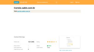 
                            7. Correio.sabin.com.br: Outlook Web App - Easy Counter