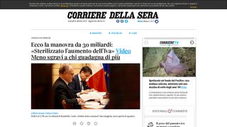 
                            7. Corriere della Sera - Ultime Notizie