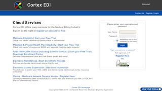 
                            7. Cortex EDI - Patient Eligibility, Claim Status Inquiry ...