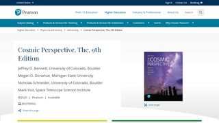 
                            5. Cosmic Perspective, The, 9th Edition - pearson.com