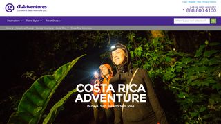 
                            6. Costa Rica Adventure - Book Your Trip - G Adventures