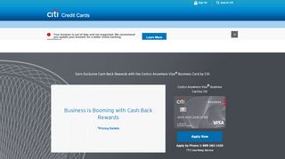 
                            2. Costco Anywhere Visa Business Credit Card - Citi.com