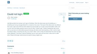 
                            5. Could not login – WorkFlowy