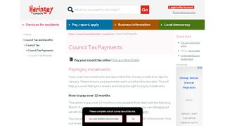 
                            6. Council Tax Payments | Haringey Council