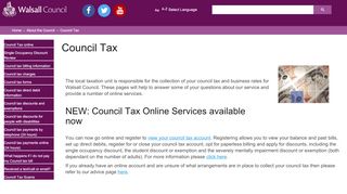 
                            2. Council Tax - Walsall Council