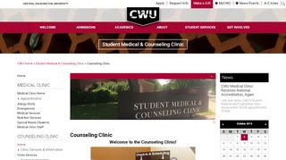 
                            7. Counseling Clinic - Central Washington University