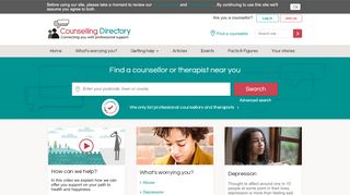 
                            1. Counselling Directory - Find a Counsellor Near You