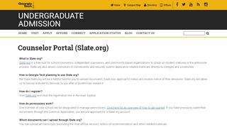 
                            10. Counselor Portal (Slate.org) | admission.gatech.edu | Georgia Institute ...