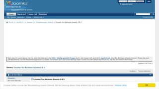 
                            2. Counter für Backend Joomla 3.8.5 - joomlaportal.de