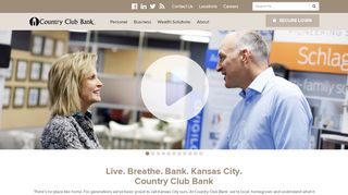 
                            1. Country Club Bank. Live. Breathe. Bank. Kansas City.