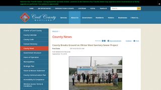 
                            6. County Breaks Ground on Elkton West Sanitary Sewer Project ...