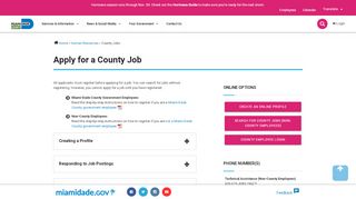 
                            6. County Jobs - Miami-Dade County