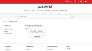 
                            3. Coupons and Deals | Safeway