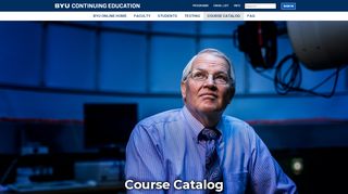 
                            7. Course Catalog | BYU Online