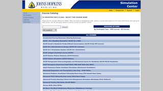 
                            7. Course Catalog - JHMSC