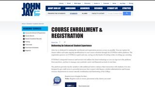 
                            7. Course Enrollment & Registration | John Jay College of Criminal Justice