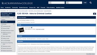 
                            7. Course Information | CJS 105 KA - Intro to Criminal Justice | Portal