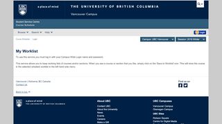 
                            5. Course Schedule - UBC Student Services