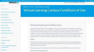 
                            2. Course: Virtual Learning Campus Conditions of Use | AVADO ...