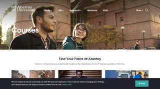 
                            9. Courses | Abertay University