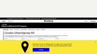 
                            9. Covebo Uitzendgroep NV - Company Profile and News ...