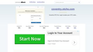 
                            4. Coventry.otchs.com website. OTC Login.