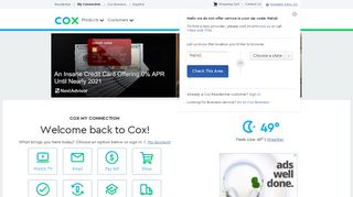 
                            2. Cox My Connection - Access Webmail, News, Services & More