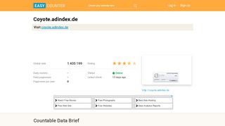 
                            7. Coyote.adindex.de: Login - Easy Counter