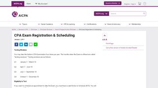 
                            9. CPA Exam Registration & Scheduling - aicpa