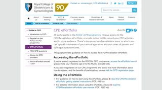
                            9. CPD ePortfolio - RCOG
