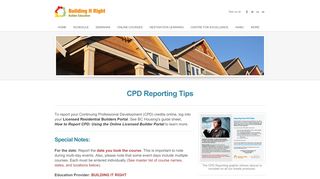 
                            7. CPD Reporting Tips - Building It Right