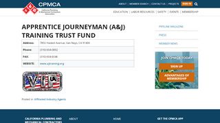 
                            8. cpmca apprentice journeyman (a&j) training trust fund