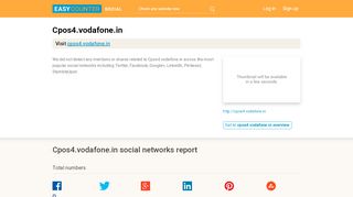 
                            8. Cpos 4 Vodafone (Cpos4.vodafone.in) full social media ...