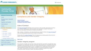 
                            4. CPP National - compliance - Kaiser Permanente - Community Providers