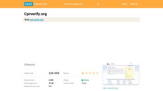 
                            1. Cprverify.org: CPRverify - Easy Counter