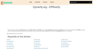 
                            3. Cprverify.org - CPRverify - elitenicheresearch.com