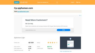 
                            8. Cp.spyhuman.com: SpyHuman Login - Easy Counter