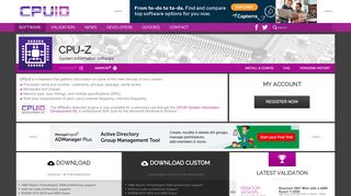 
                            3. CPU-Z | Softwares | CPUID