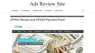 
                            3. CPX24 Review and CPX24 Payment Proof - Ads Review Site