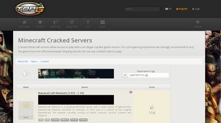 
                            8. Cracked Minecraft Servers | TopG Servers List