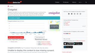 
                            10. Craigslist down? Current status and problems | Downdetector