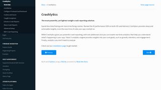 
                            2. Crashlytics — Fabric for Android documentation