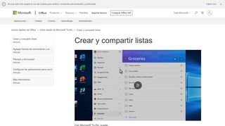 
                            3. Crear y compartir listas - Soporte de Office