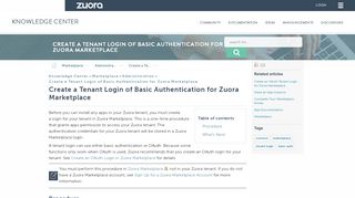 
                            5. Create a Basic Authentication Tenant Login in Zuora Connect - Zuora