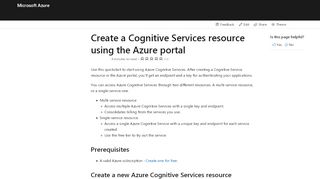 
                            9. Create a Cognitive Services resource in the Azure …