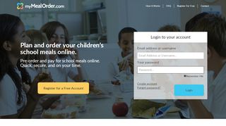 
                            4. Create a Free Account and Login - My Meal Order